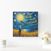 Die Wahrheit Set dir frei Quadratische Wanduhr (Zuhause)