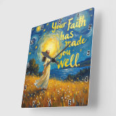 Die Wahrheit Set dir frei Quadratische Wanduhr (Winkel)