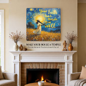 Die Wahrheit Set dir frei Quadratische Wanduhr