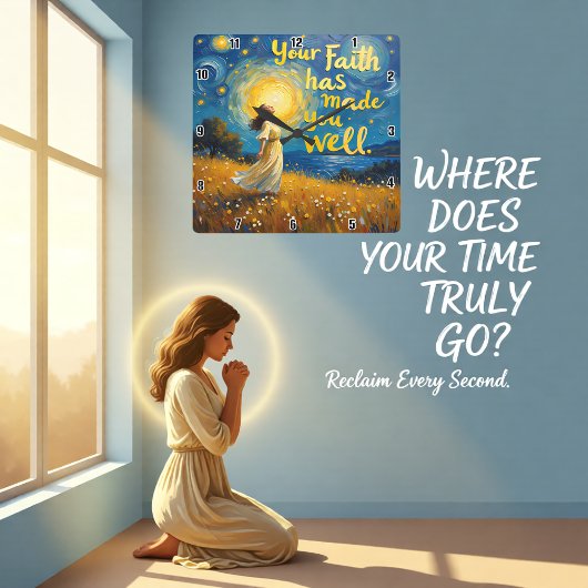 Die Wahrheit Set dir frei Quadratische Wanduhr