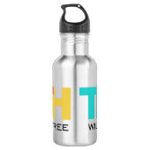 Die Wahrheit Set dir Freude Edelstahlflasche (Rückseite)