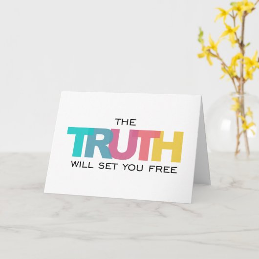 Die Wahrheit Set dir Freude Karte (Gelbe Blume)