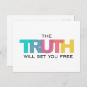 Die Wahrheit Set dir Freude Postkarte (Vorne/Hinten)