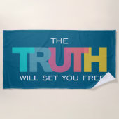 Die Wahrheit Set dir Freude Strandtuch (Vorderseite)