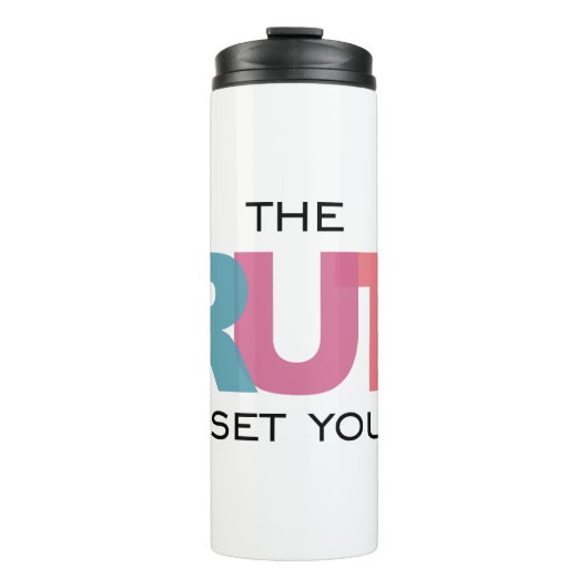 Die Wahrheit Set dir Freude Thermosbecher (Vorderseite)