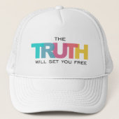 Die Wahrheit Set dir Freude Truckerkappe (Vorderseite)