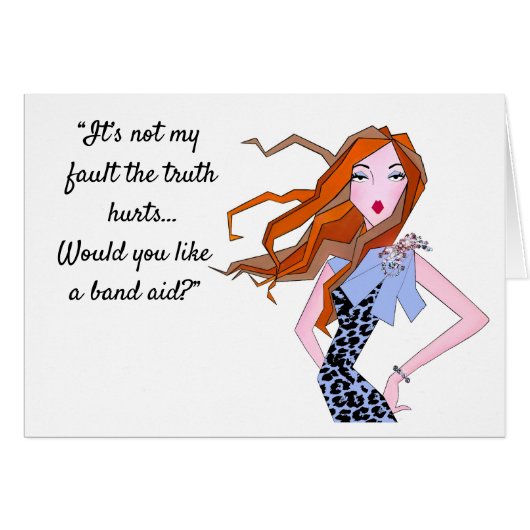 "Die Wahrheit tut weh - Möchten Sie eine Bandenhil (Vorderseite (Horizontal))