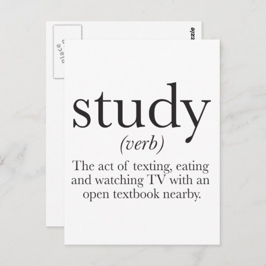 Die Wahrheit über das Lernen Postkarte (Vorne/Hinten)