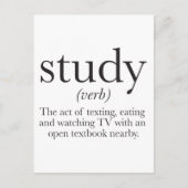 Die Wahrheit über das Lernen Postkarte (Vorderseite)