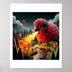 Die Wahrheit über den walisischen Drachen-Aufklebe Poster