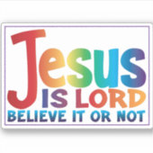 Die Wahrheit über Jesus verkünden Aufkleber (Vorderseite)