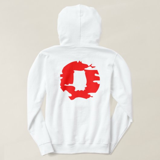 "Die Wahrheit war leer" Minimalstil Hoodie (Design Rückseite)