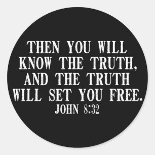 Die Wahrheit WIll Set Sie kostenlos Runder Aufkleber