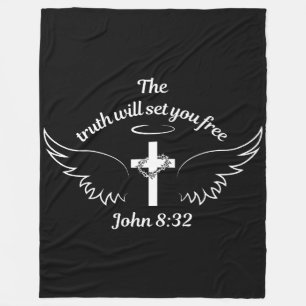 Die Wahrheit wird dich befreien John um 8:32 Uhr Fleecedecke