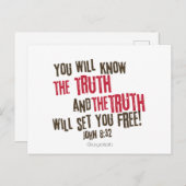Die Wahrheit wird dich umsonst Set machen! Postkarte (Vorne/Hinten)