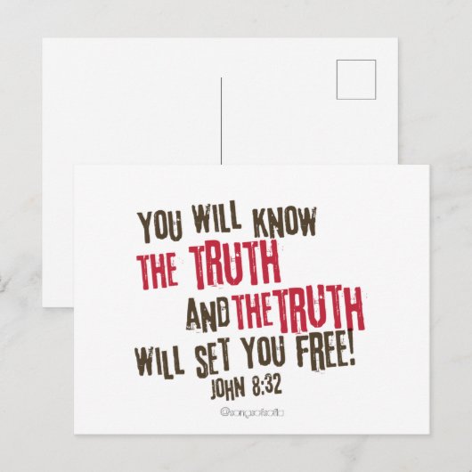Die Wahrheit wird dich umsonst Set machen! Postkarte (Vorne/Hinten)