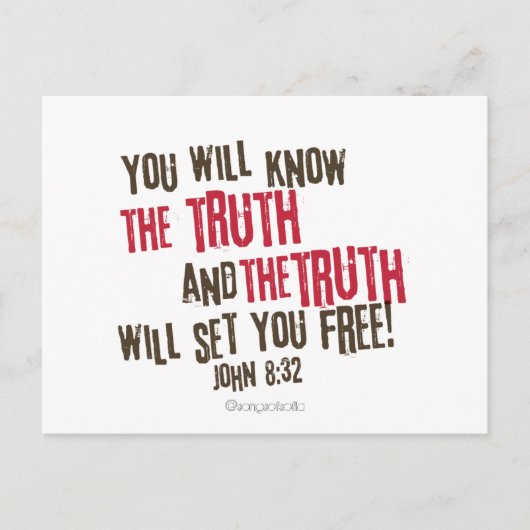 Die Wahrheit wird dich umsonst Set machen! Postkarte (Vorderseite)