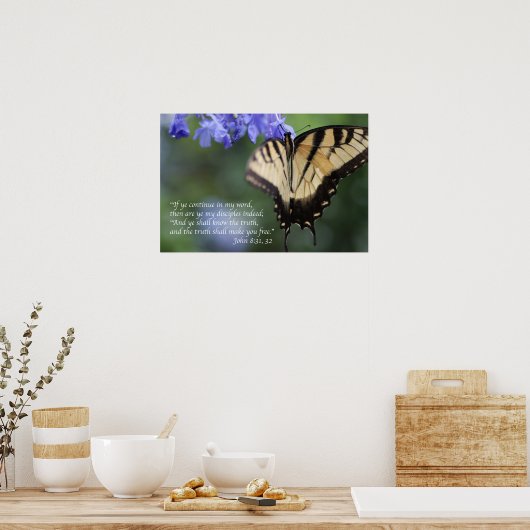 Die Wahrheit wird dir das kostenlose Schriftenpost Poster (Küche)