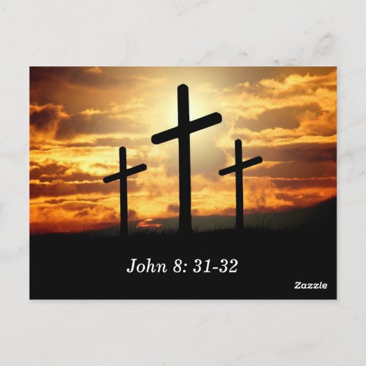 Die Wahrheit wird dir Set geben, dass die Bibel Ve Postkarte (Rückseite)