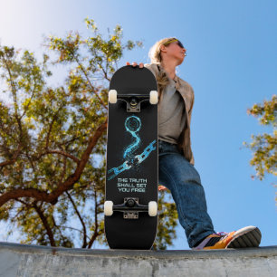 Die Wahrheit wird euch frei machen Christlich Skateboard