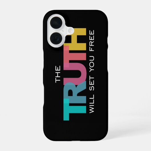 Die Wahrheit wird euch frei machen iPhone 16 Hülle (Rückseite)