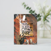 Die Wahrheit wird nicht im Massenanreiz gemessen Postkarte (Stehend Vorderseite)