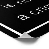 Die Wahrheit zu sagen ist kein Verbrechen (schwarz Poster (Ecke)