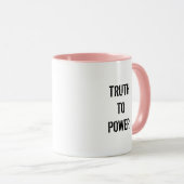 Die Wahrheit zum Power Kaffeekochen-Tasse Tasse (VorderseiteRechts)