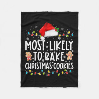 Die Wahrscheinlichkeit Weihnachtskekse zu backen i Fleecedecke