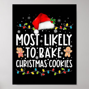 Die Wahrscheinlichkeit Weihnachtskekse zu backen i Poster