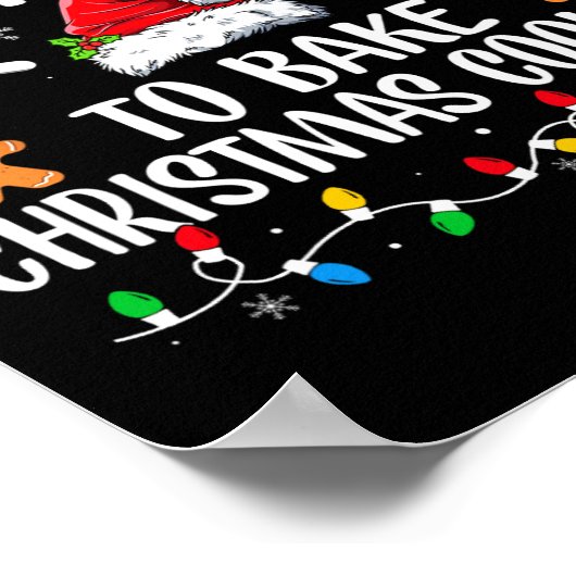 Die Wahrscheinlichkeit Weihnachtskekse zu backen i Poster (Ecke)