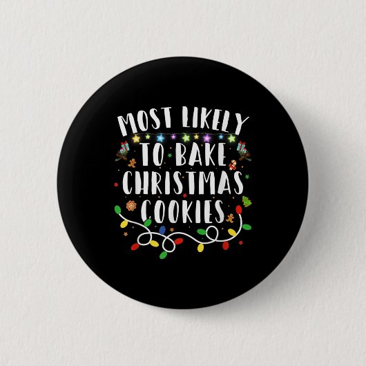 Die wahrscheinlichste Art, die Weihnachtskekse der Button (Vorderseite)