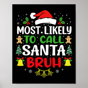 Die wahrscheinlichste Art, Weihnachtsfamilie Santa Poster