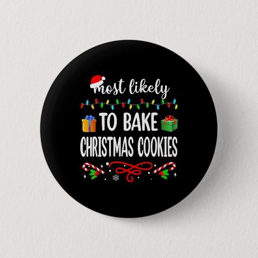 Die wahrscheinlichste Art Weihnachtskekse zu backe Button (Vorderseite)