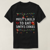 Die wahrscheinlichste Weihnachts-Funny Matching Fa T-Shirt (Design vorne)
