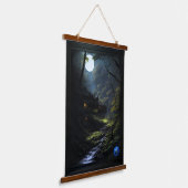 Die Waldbewohner von AI Concept Art von Xzendor7 Wandteppich Mit Holzrahmen (Gewinkelt)