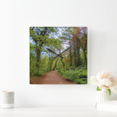 Die Wälder Quadratische Wanduhr (Zuhause)