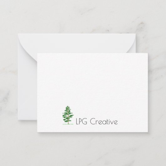 Die Waldnotizen Mitteilungskarte (Rückseite)