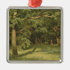 Die Waldreinigung (Waldlandschaft) Ornament Aus Metall