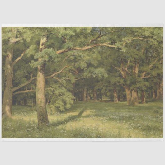 Die Waldreinigung (Waldlandschaft) Seidenpapier (Vorderseite)