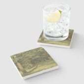 Die Waldreinigung (Waldlandschaft) Steinuntersetzer (Seitenansicht)