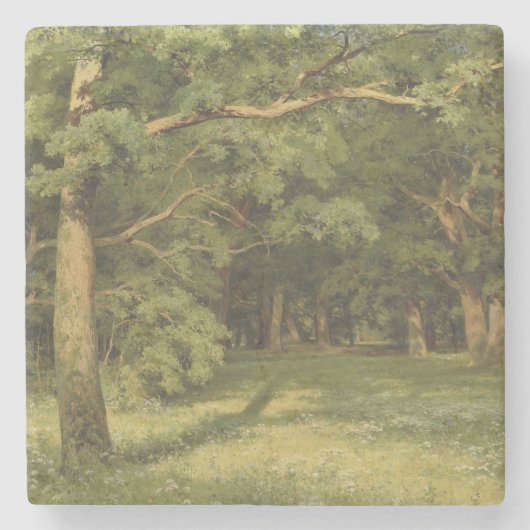 Die Waldreinigung (Waldlandschaft) Steinuntersetzer (Vorderseite)