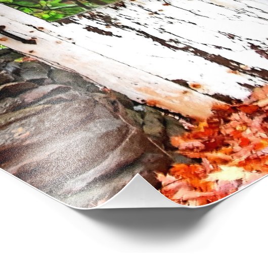 Die Waldtür Fotodruck (Ecke)