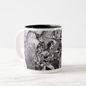 Die Waliser-Aufständischer Zweifarbige Tasse (Vorderseite Links)