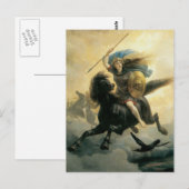 Die Walküre, 1869 Postkarte (Vorne/Hinten)