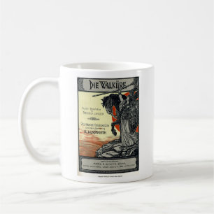Die Walküre (Titelseite der Stimmzettel, 1899) Kaffeetasse