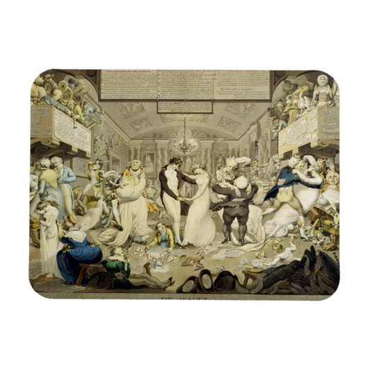 Die Waltz (farbige Gravur) Magnet (Horizontal)