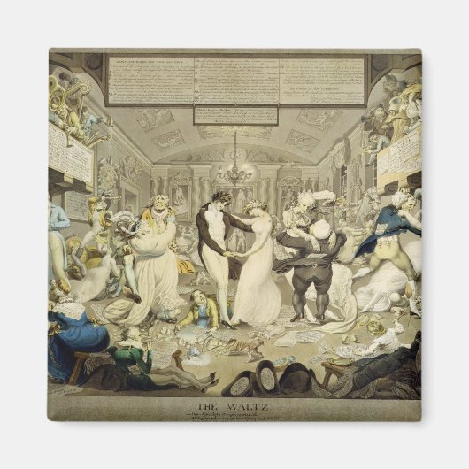 Die Waltz (farbige Gravur) Magnet (Vorne)