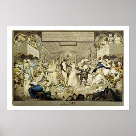 Die Waltz (farbige Gravur) Poster (Vorne)