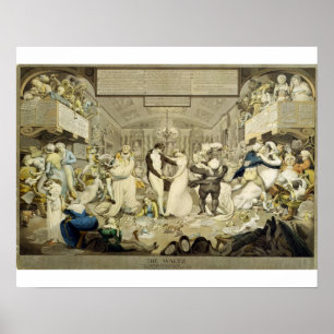 Die Waltz (farbige Gravur) Poster